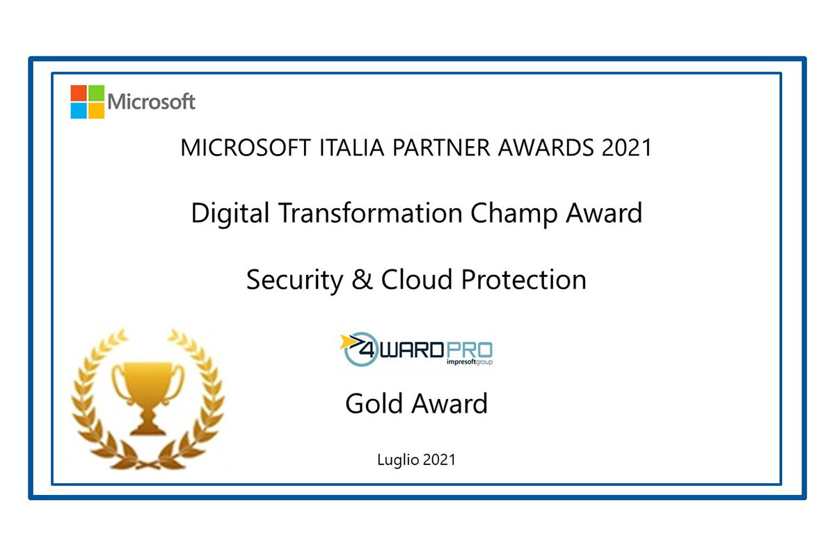 Microsoft Security & Cloud Protection Gold Award 2021